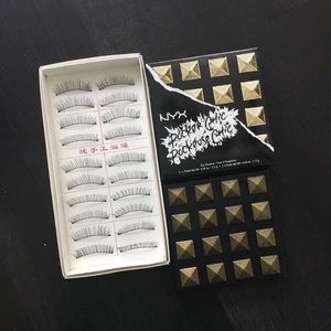 NYX rocker chic stud eyeshadow palette&eyelashes